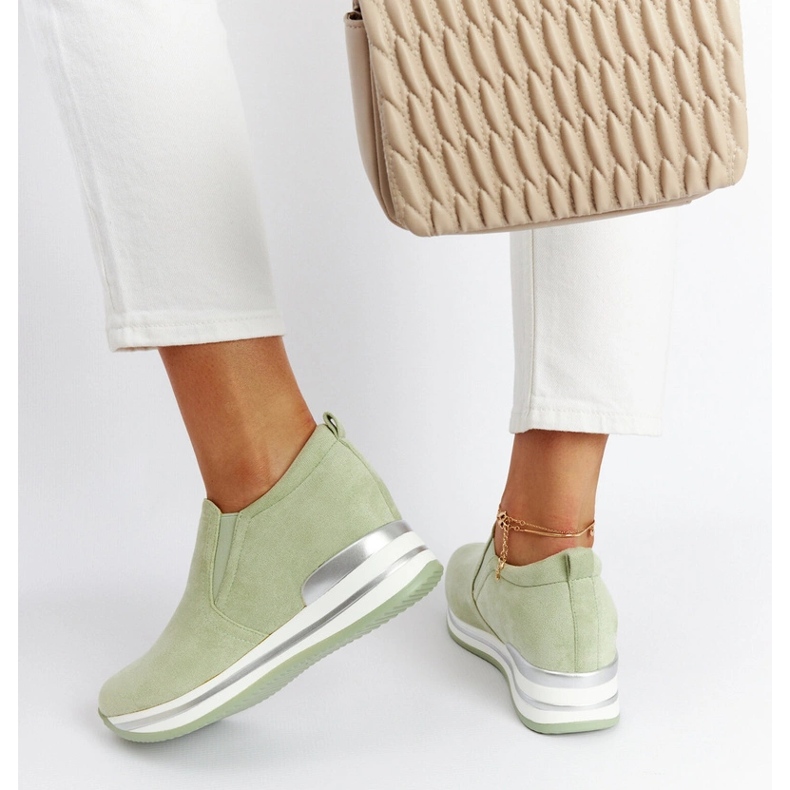 Tênis de cunha verde Alquippa 1