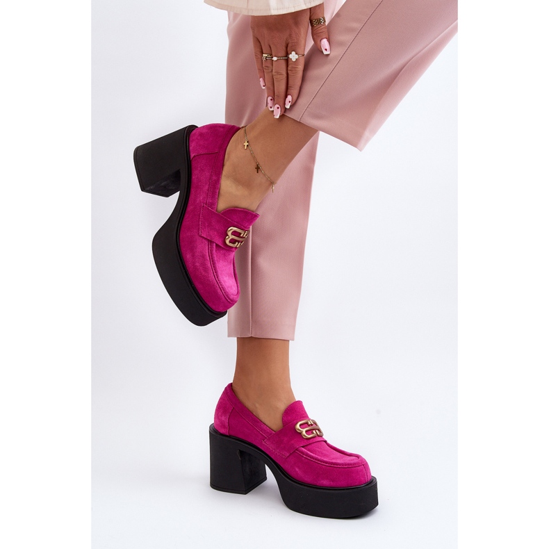 Zazoo 20170 Sapatos femininos de camurça com salto alto, fúcsia rosa 1 Zazoo 20170 Sapatos femininos de camurça com salto alto, fúcsia rosa 1