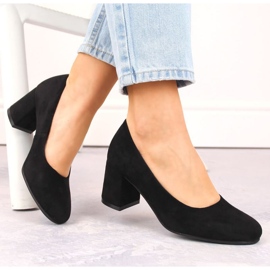 Bombas de camurça Potocki W WOL207A, pretas preto 2