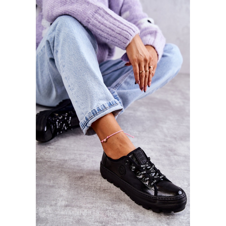 Tênis Lacado da Moda Big Star KK274044 Preto 2