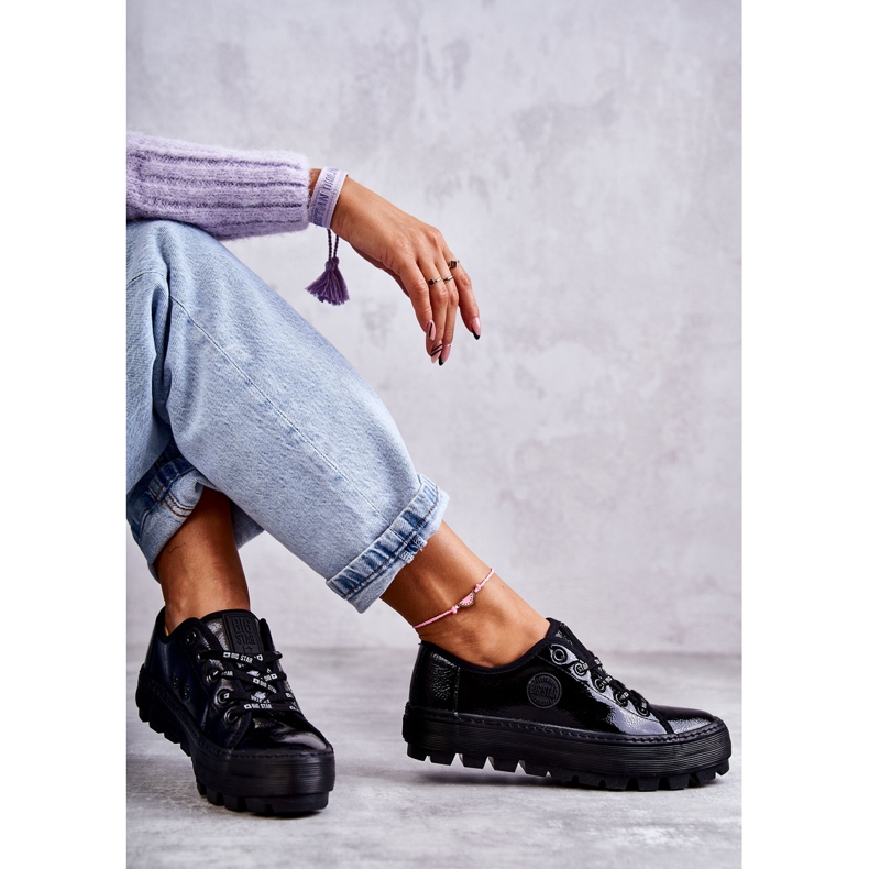 Tênis Lacado da Moda Big Star KK274044 Preto 3