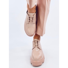 Mocassim Pragma Nude com solado alto bege 1