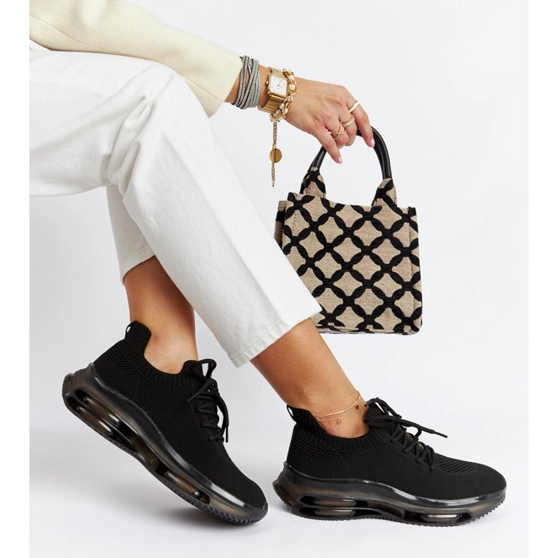 Tênis plataforma preto Goe JJ2N4080 1