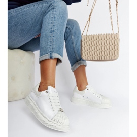 Tênis branco com strass Goe NN2N4011 1