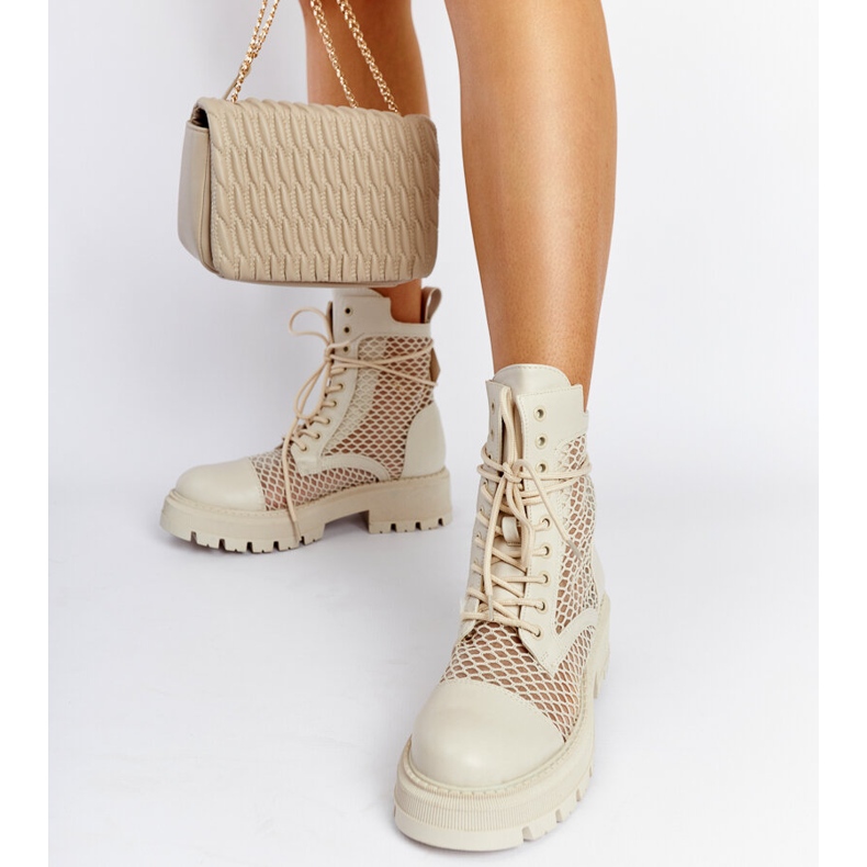 Botas Waldeck transparentes bege 1