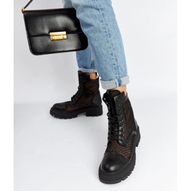 Botas Waldeck pretas transparentes preto 1