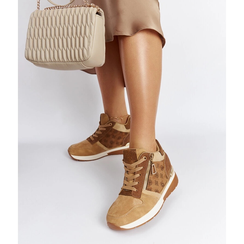 Tênis de cunha marrom Knoxville 2