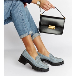 Mocassins azuis com salto enorme Parent azul 1