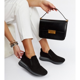 Tênis preto com plataforma Cliffside 1 Tênis preto com plataforma Cliffside 1