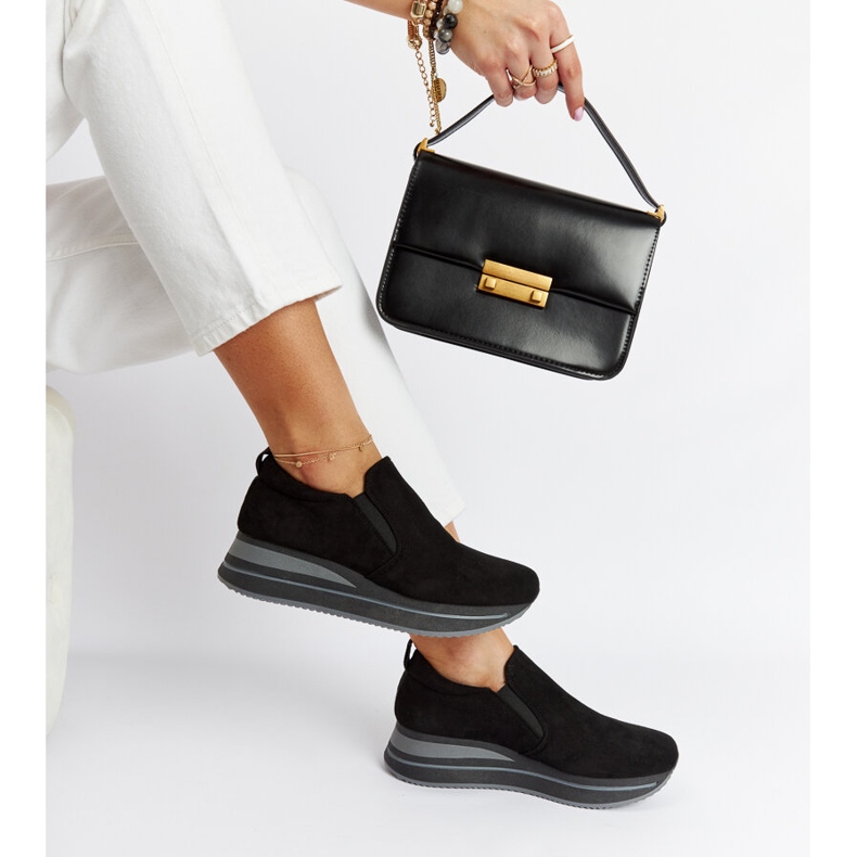 Tênis preto com plataforma Cliffside 2 Tênis preto com plataforma Cliffside 2