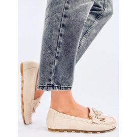 Mocassins femininos Leif Bege 2