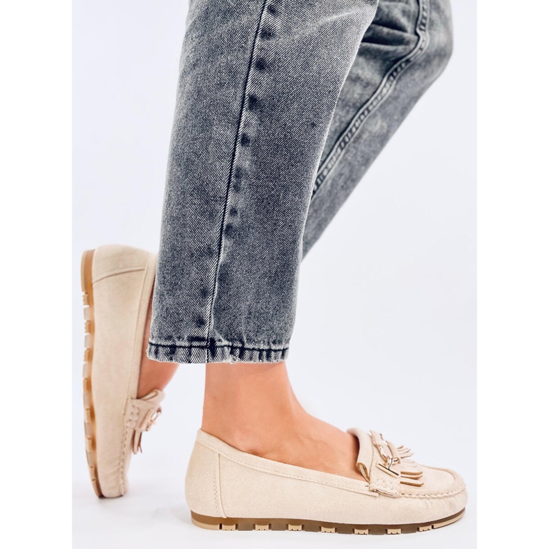 Mocassins femininos Leif Bege 2