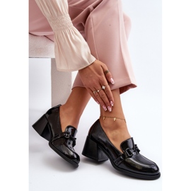 Vinceza Sapatos pretos de salto alto envernizados Nireva 2