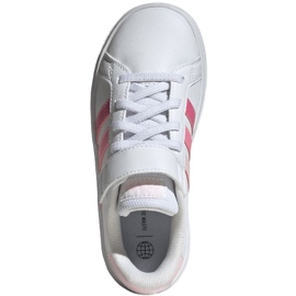 Sapatos Adidas Grand Court Elastic Lace e Top Strap Jr IG4838 branco 1