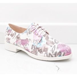 Sapatos clássicos de jazz brancos com flores ZQ629-3 1 Sapatos clássicos de jazz brancos com flores ZQ629-3 1