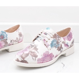 Sapatos clássicos de jazz brancos com flores ZQ629-3 2 Sapatos clássicos de jazz brancos com flores ZQ629-3 2