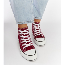 Tênis cano alto Puglia bordô vermelho 1