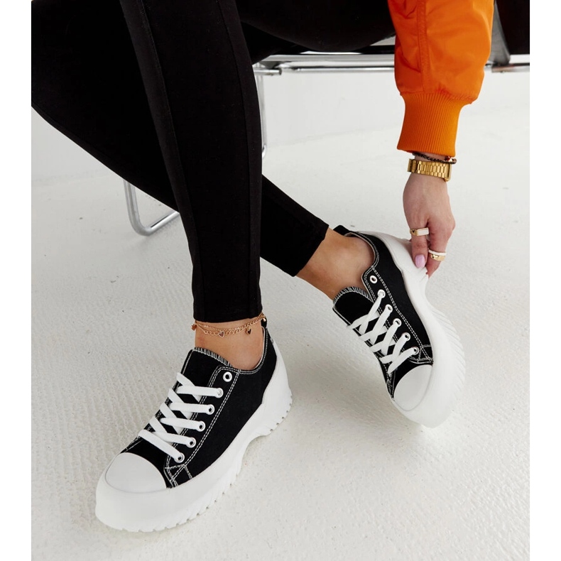 Tênis plataforma Monteleone preto 1