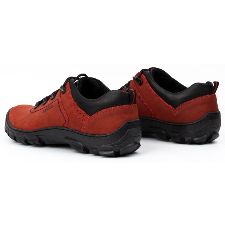 Kampol Sapatos de trekking masculino 36 vermelhos 4
