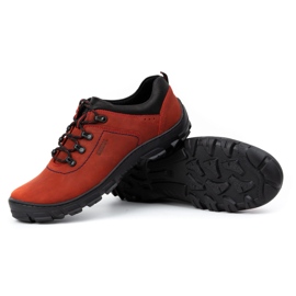 Kampol Sapatos de trekking masculino 36 vermelhos 2