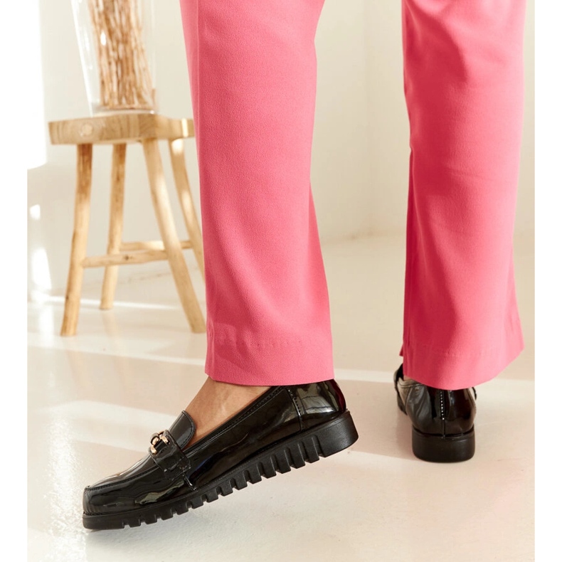 Mocassins Prússia pretos envernizados 1