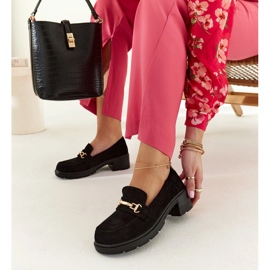 Mocassins de camurça preta Sherie preto 1