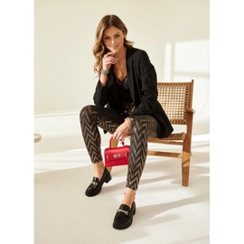 Mocassins Sherie pretos de salto alto 1