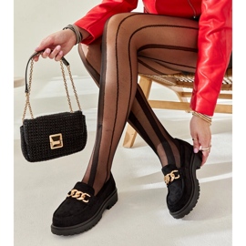 Mocassins de camurça preta Elenor preto 2