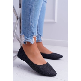 Seastar Bailarinas feminino glitter preto Fifi 1