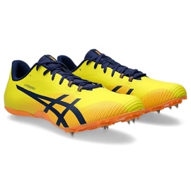 Tênis Asics Hypersprint 8 com pontas 1093A197 750 amarelo 1 Tênis Asics Hypersprint 8 com pontas 1093A197 750 amarelo 1