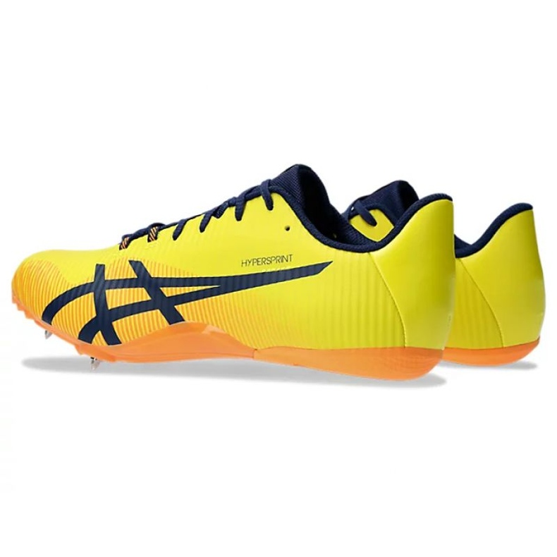 Tênis Asics Hypersprint 8 com pontas 1093A197 750 amarelo 2 Tênis Asics Hypersprint 8 com pontas 1093A197 750 amarelo 2