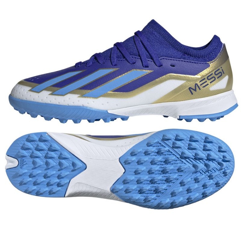 Adidas X Crazyfast League Messi Jr Tf ID0716 sapatos azul 1