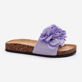 Chinelos femininos com flores, roxo Lulania tolet 2 Chinelos femininos com flores, roxo Lulania tolet 2