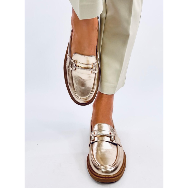 Mocassins femininos Ferdis Gold dourado 1