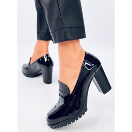 Mocassins de salto envernizado Jeffis Black preto 2