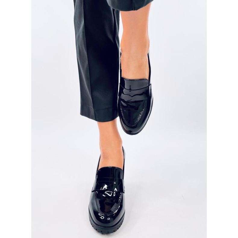 Mocassins de salto envernizado Jeffis Black preto 1