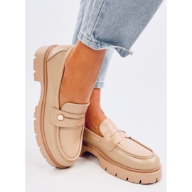 Mocassins plataforma Sidney Cáqui bege 2