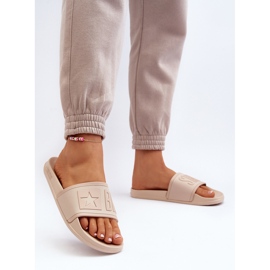 Chinelos femininos Big Star NN274A645 Bege 2