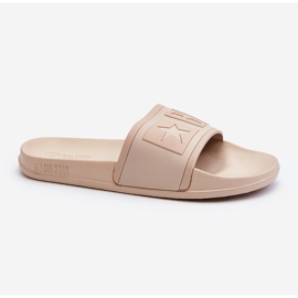 Chinelos femininos Big Star NN274A645 Bege 1