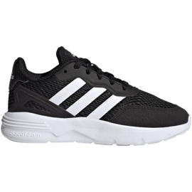 Tênis Adidas Nebzed Lifestyle Lace Running Jr HQ6144 preto 1