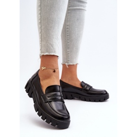 Vinceza Mocassins femininos de couro ecológico preto Seravisa 2