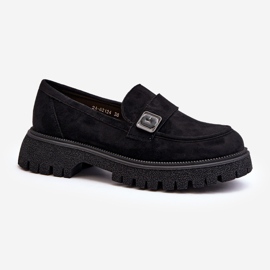 Vinceza Mocassins femininos com alça Flanila preta preto 1