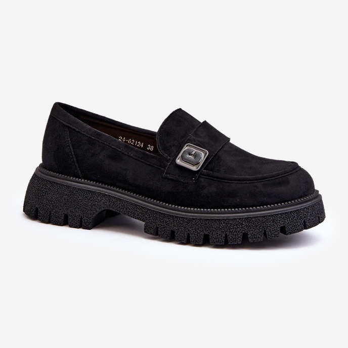 Vinceza Mocassins femininos com alça Flanila preta preto 1