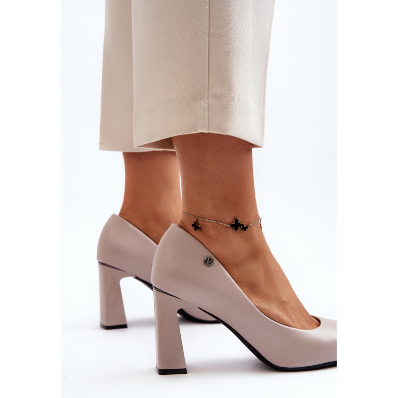 Vinceza Sapatos de salto alto, Couro Eco, Cinza Giseleni 2