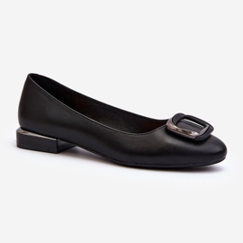 Sergio Leone BL203 Sapatilhas com fivela preta preto 1
