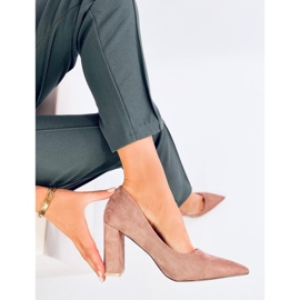 Sapatos de salto agulha Verizon Nude rosa 1