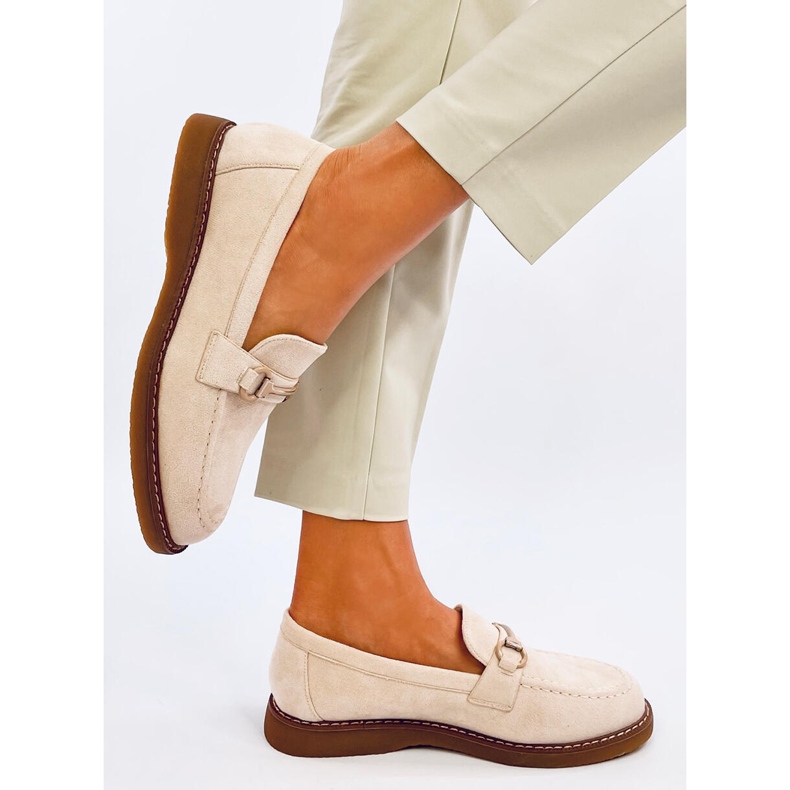 Mocassins femininos de camurça States Beige bege 2