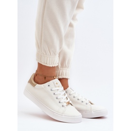 Tênis feminino couro ecológico branco Tiraelle 2