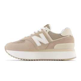 Tênis New Balance W WL574ZSM bege 1