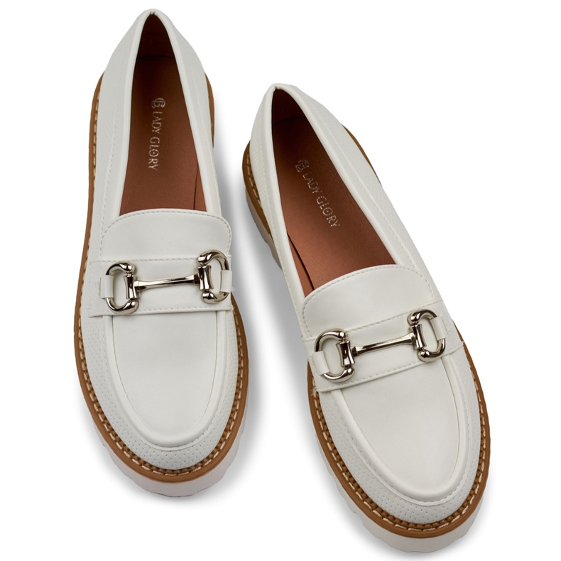 Sapatos plataforma femininos brancos 1